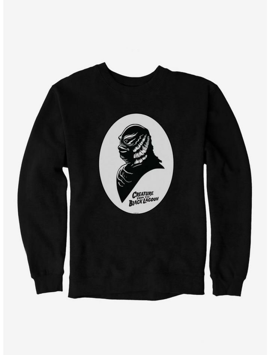 Guys * | Wholesale Universal Monsters The Creature From The Lagoon Shadow Profile Sweatshirt