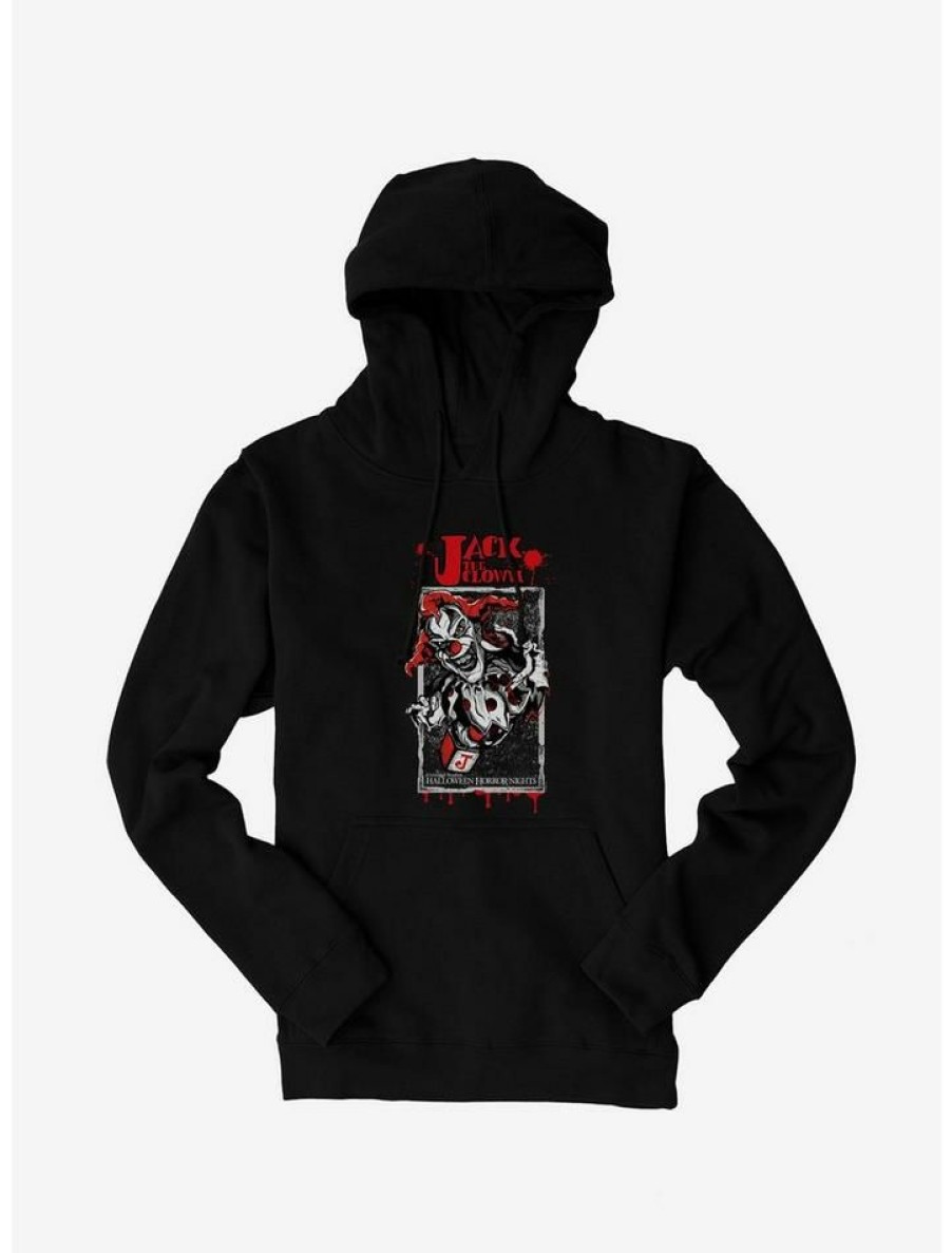 Guys * | Promo Halloween Horror Nights Jack The Clown Hoodie Black