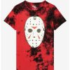 Tees * | Best Sale Friday The 13Th Mask Tie-Dye Boyfriend Fit Girls T-Shirt Multi