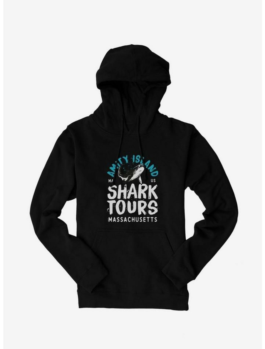 Guys * | Promo Universal Jaws Shark Tours Ma Hoodie