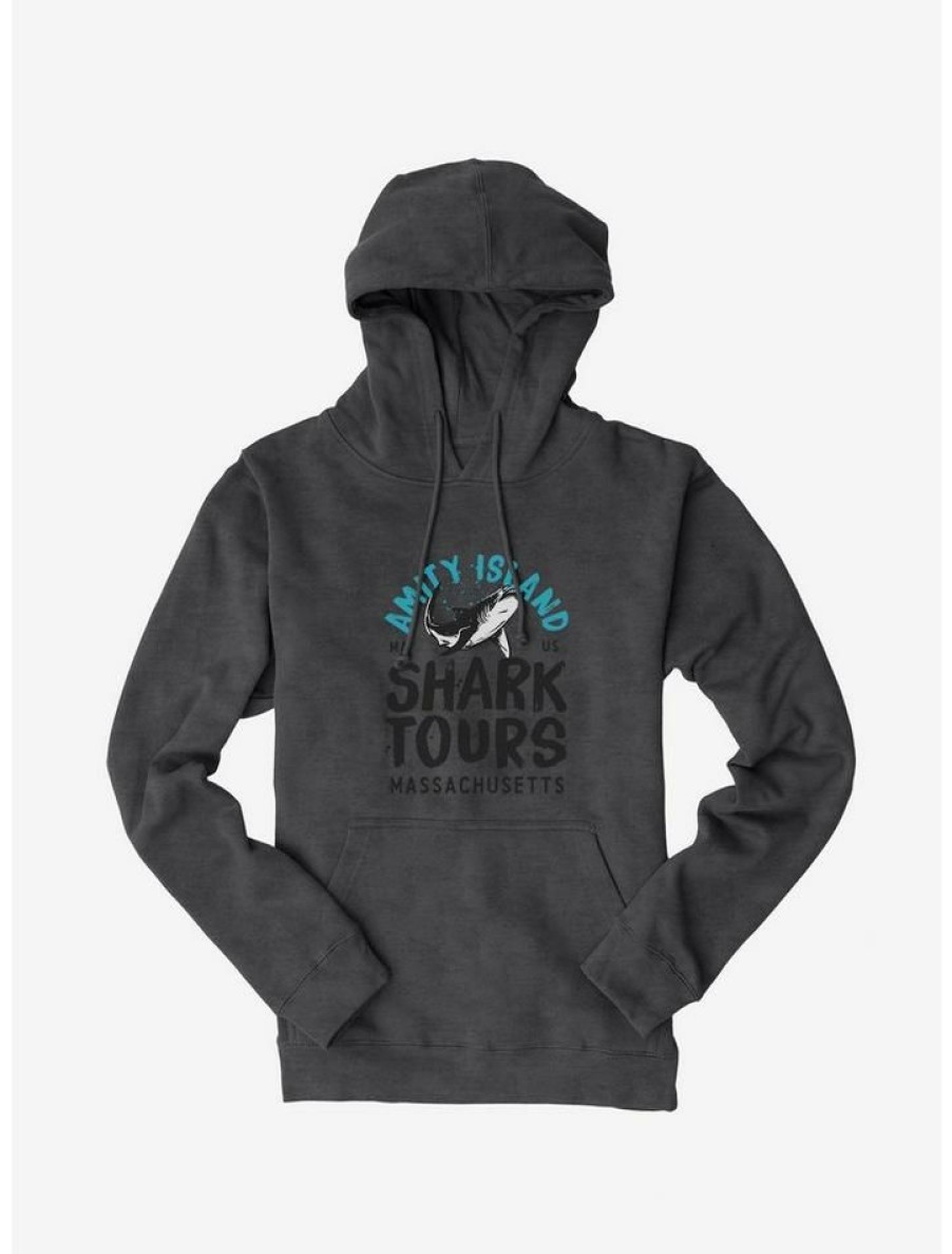 Guys * | Promo Universal Jaws Shark Tours Ma Hoodie