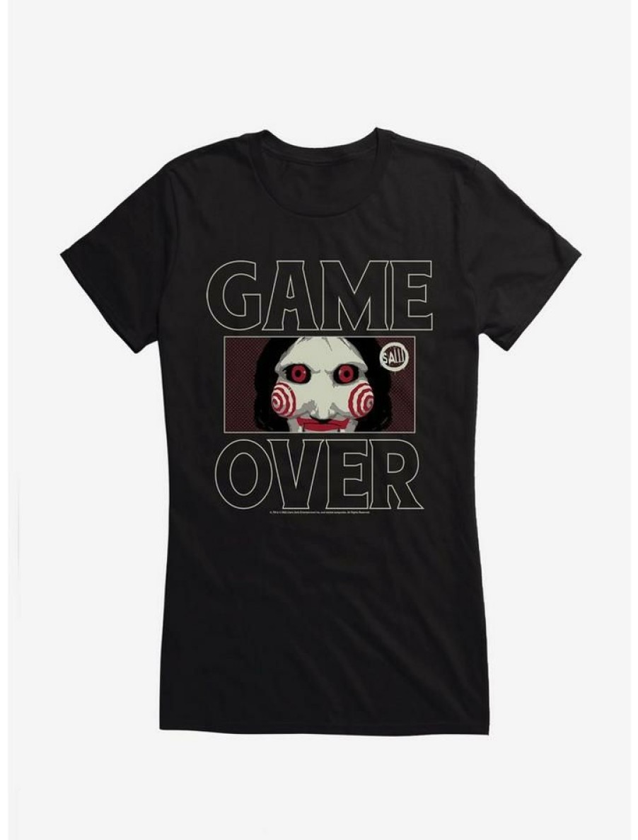 Tees * | Top 10 Saw Game Over Girls T-Shirt Black