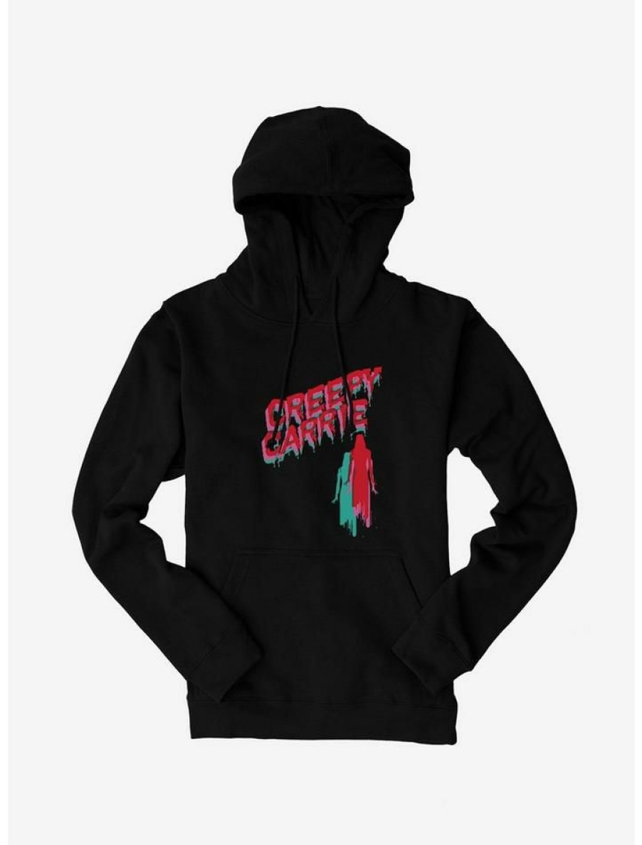 Guys * | Flash Sale Carrie 1976 Creepy Carrie Hoodie Black