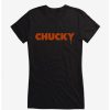 Tees * | Wholesale Chucky Classic Red Logo Drip Girls T-Shirt