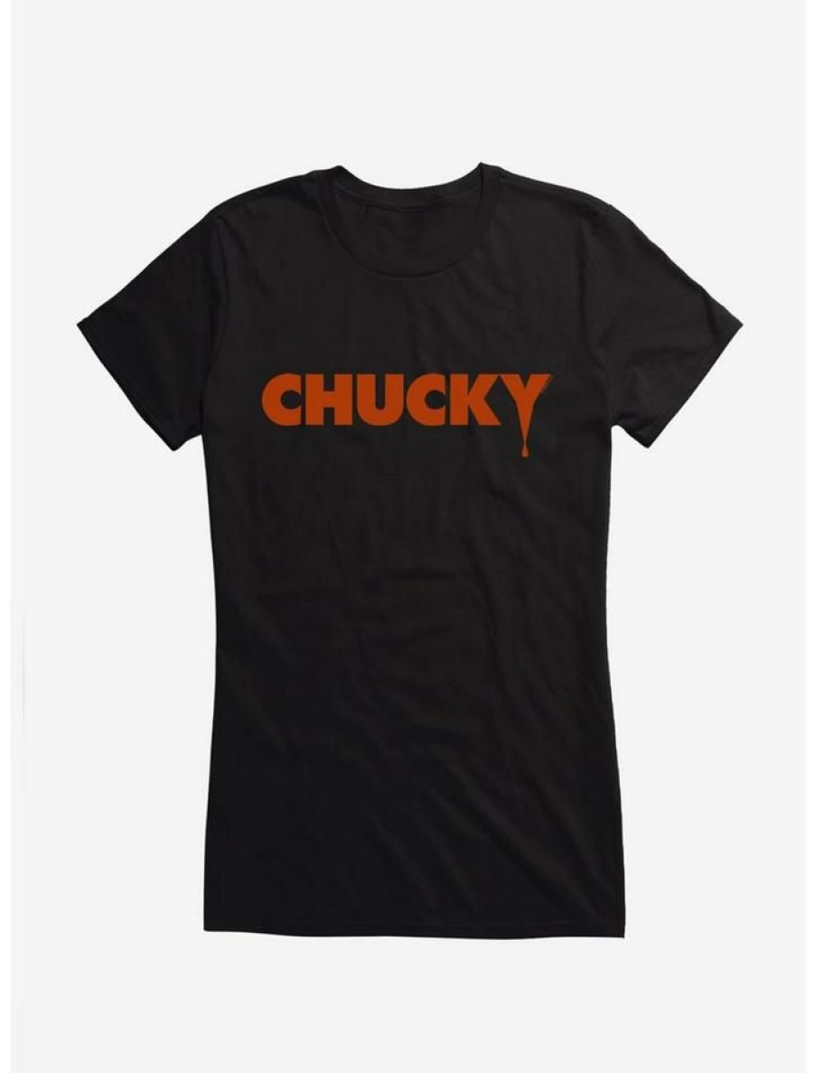 Tees * | Wholesale Chucky Classic Red Logo Drip Girls T-Shirt