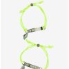 Accessories * | Budget Universal Monsters The Bride Of Frankenstein Broken Heart Best Friend Cord Bracelet Set