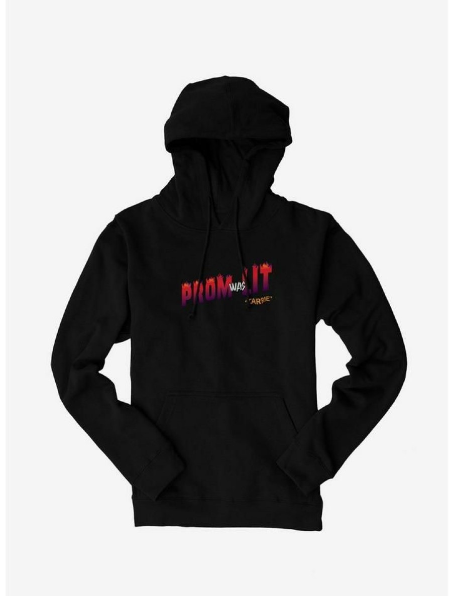 Guys * | Best Deal Carrie 1976 Prom Was Lit Hoodie Black