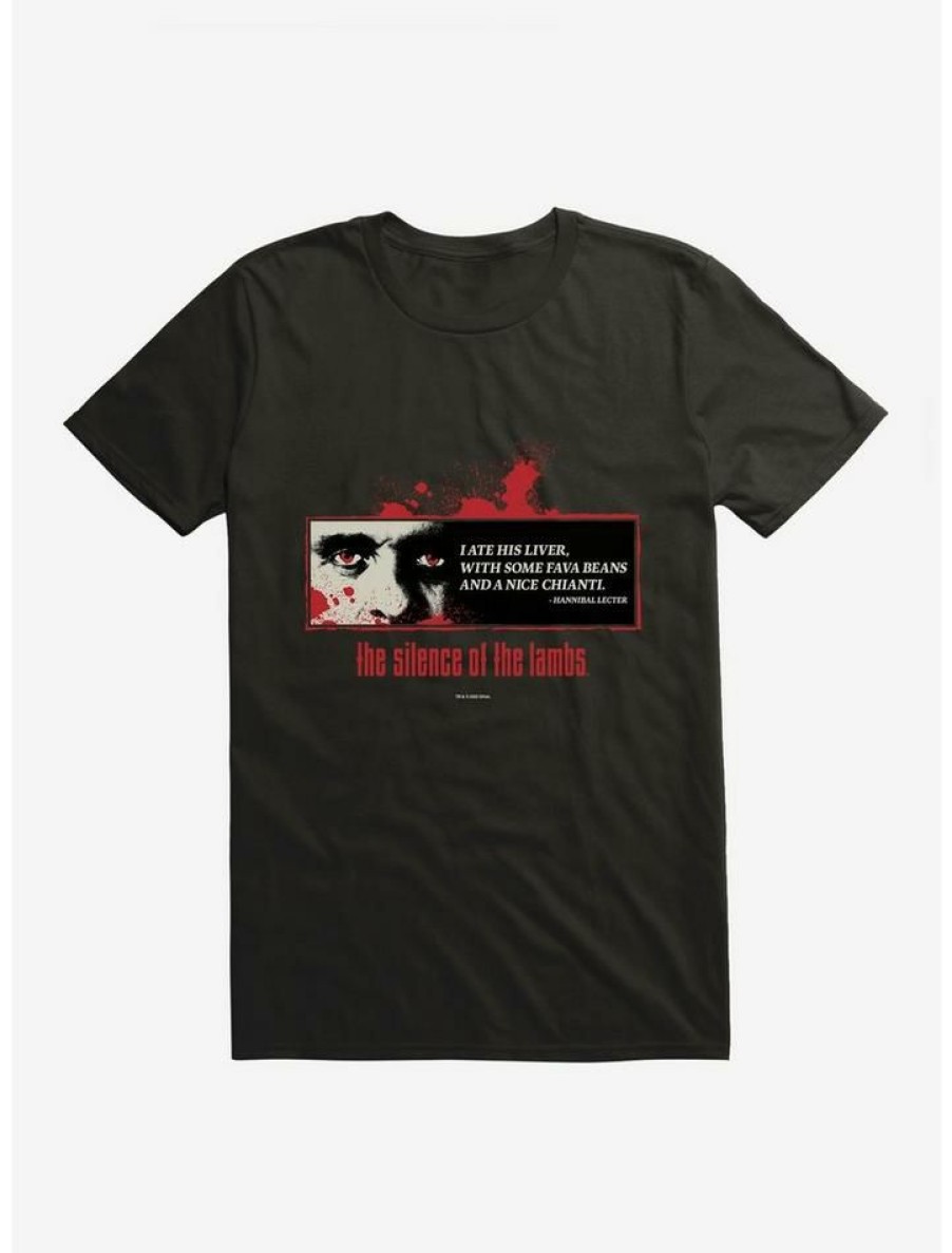 Guys * | Top 10 The Silence Of The Lambs I Ate His Liver T-Shirt