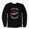 Guys * | Best Reviews Of Carrie 1976 Crown Blood Splatter Sweatshirt Black