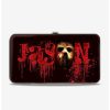 Backpacks & Bags * | Cheapest Friday The 13Th Jason Mask Splatter Walking Pose Hinged Wallet