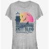 Tees * | Deals Amity Island Tourist Welcome Girls T-Shirt Ath Htr