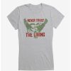 Tees * | Best Sale Universal Monsters Frankenstein Never Trust The Living Girls T-Shirt