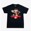 Tees * | Discount Gremlins Santa Hat Boyfriend Fit Girls T-Shirt Multi