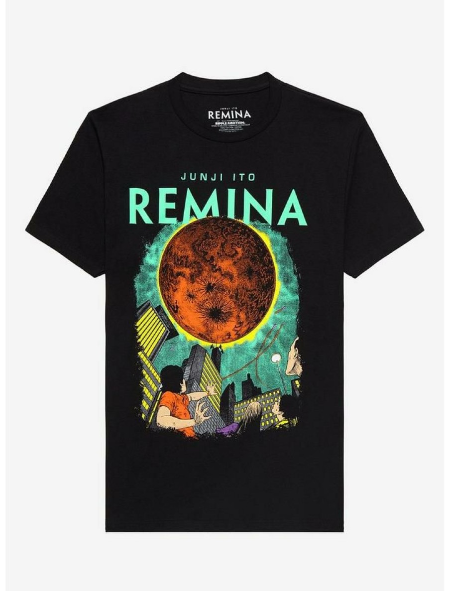 Guys * | Discount Junji Ito Remina Planet T-Shirt Black