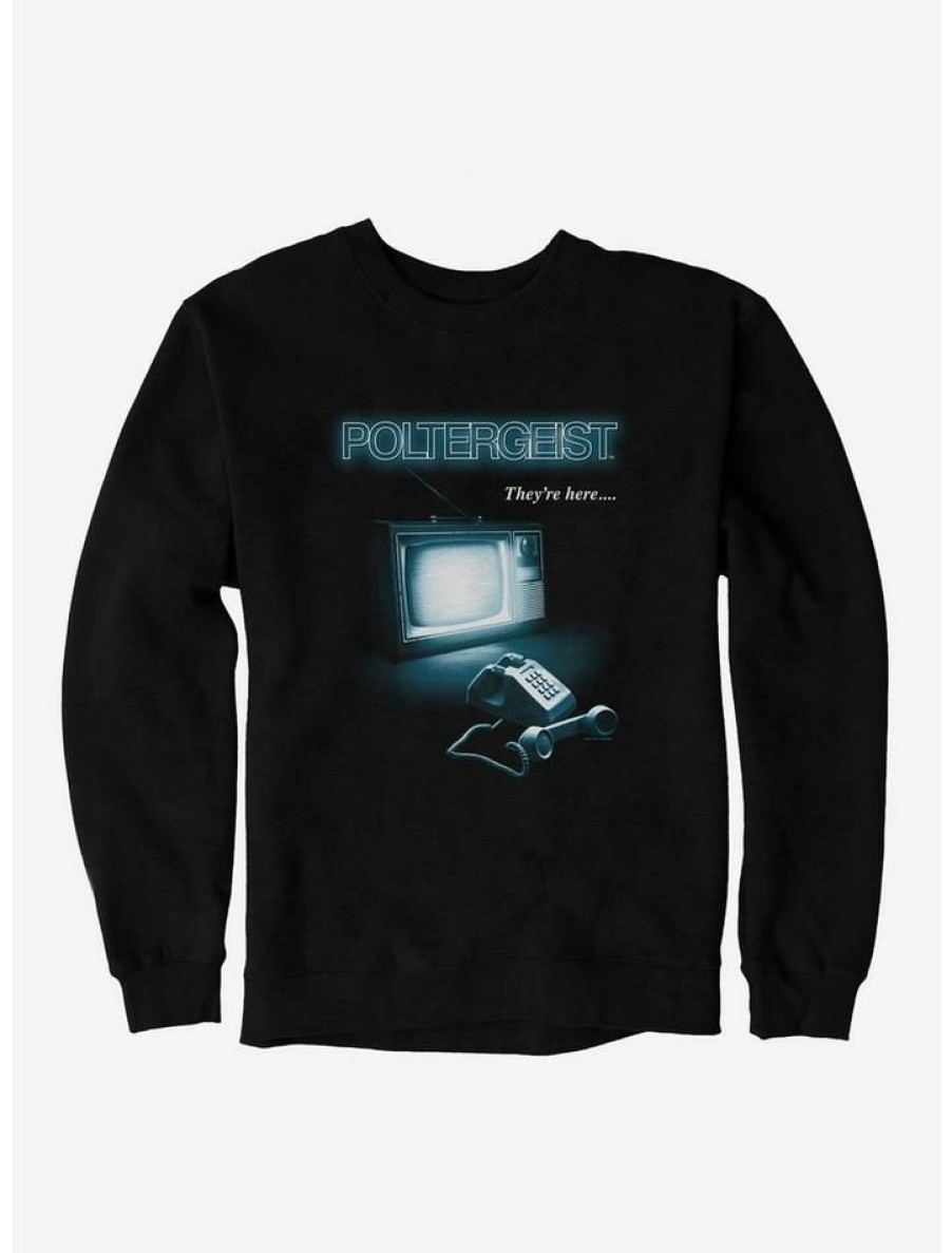 Guys * | New Poltergeist 1982 Theyre Here Sweatshirt Black