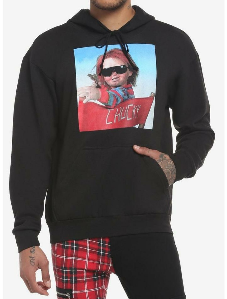 Guys * | Cheap Chucky Hollywood Director Hoodie Black