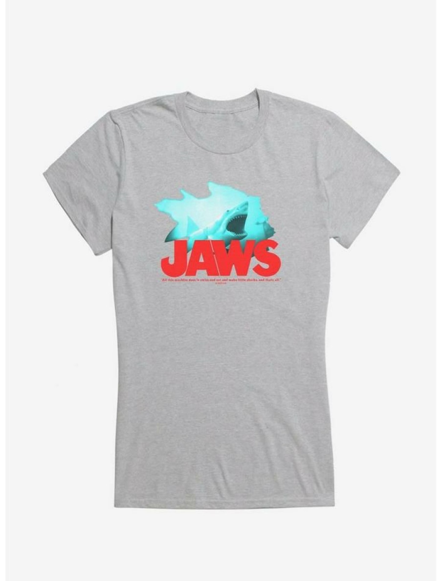 Tees * | Best Pirce Jaws Swim And Eat Quote Girls T-Shirt