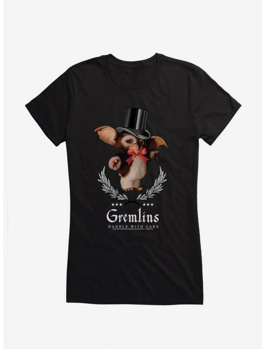 Tees * | Wholesale Gremlins Gizmo Handle With Care Girls T-Shirt