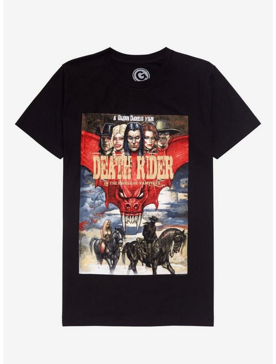 Guys * | Deals Death Rider In The House Of Vampires Poster T-Shirt Black