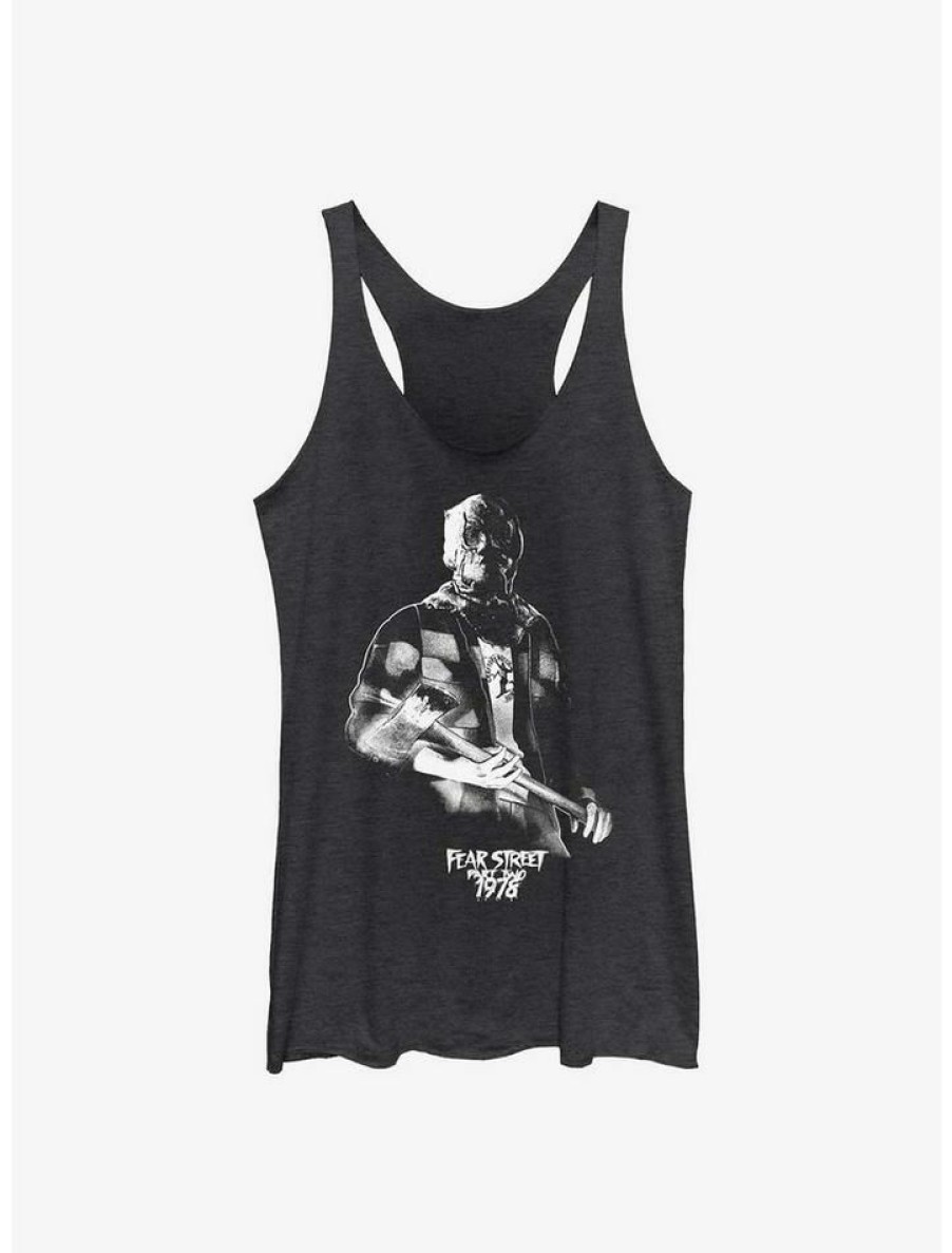 Girls * | Best Deal Fear Street: Part Two 1978 Camp Knightwing Killer Girls Tank Blk Htr