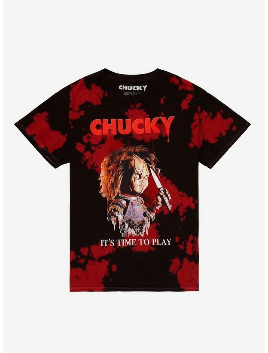 Tees * | Flash Sale Child'S Play Chucky It'S Time To Play Boyfriend Fit Girls T-Shirt Multi