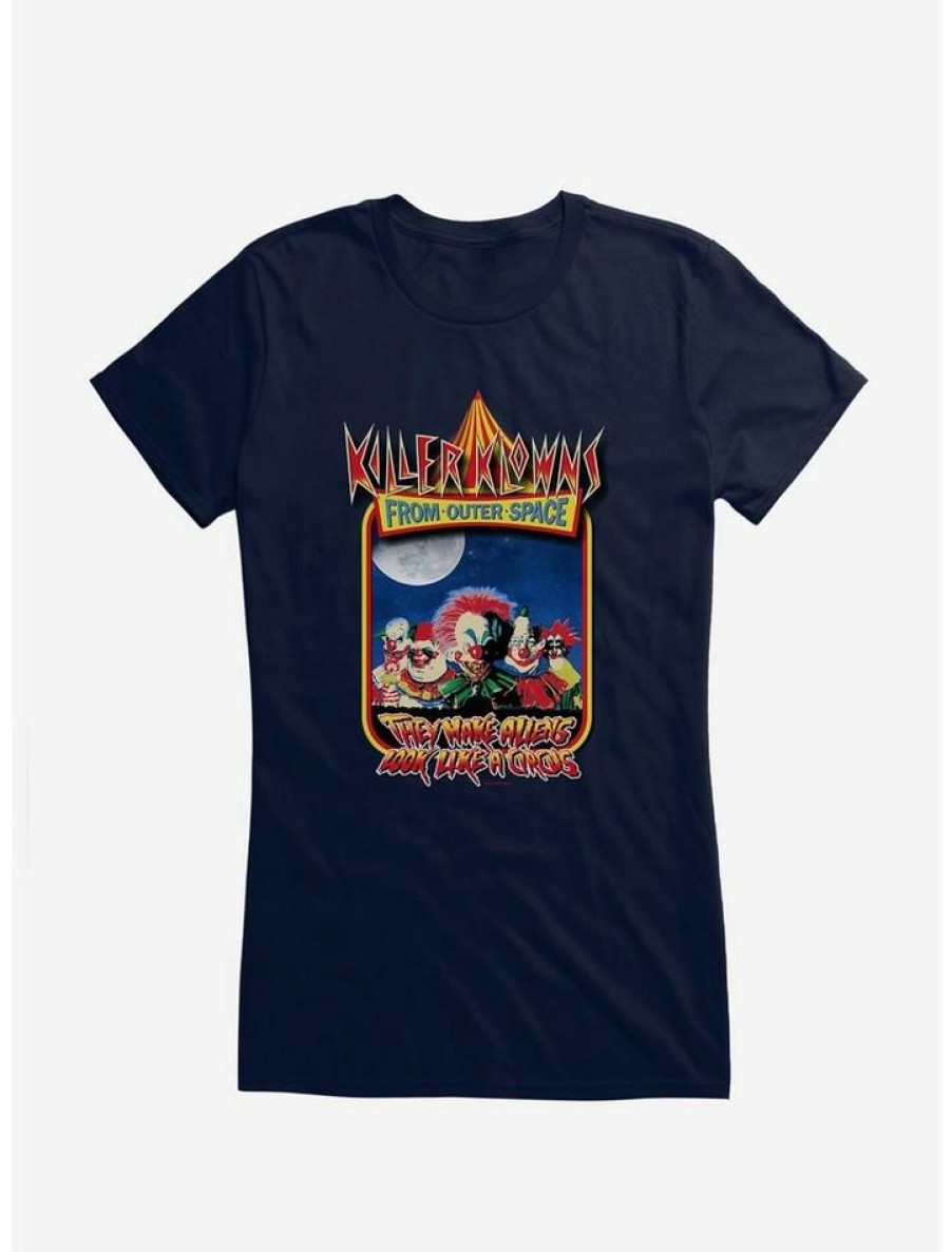 Tees * | Best Reviews Of Killer Klowns From Outer Space Movie Poster Girls T-Shirt