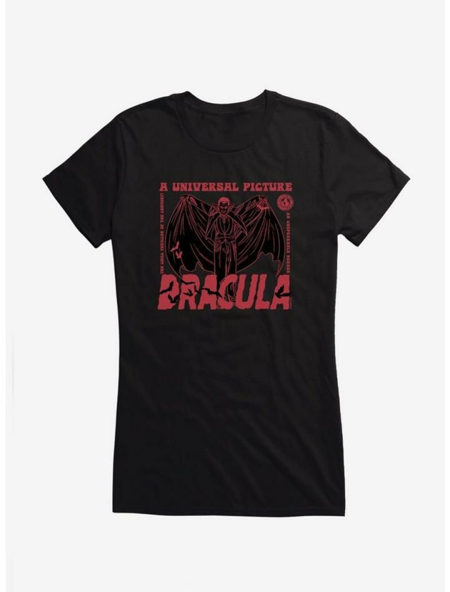 Tees * | Top 10 Dracula A Universal Picture Girls T-Shirt