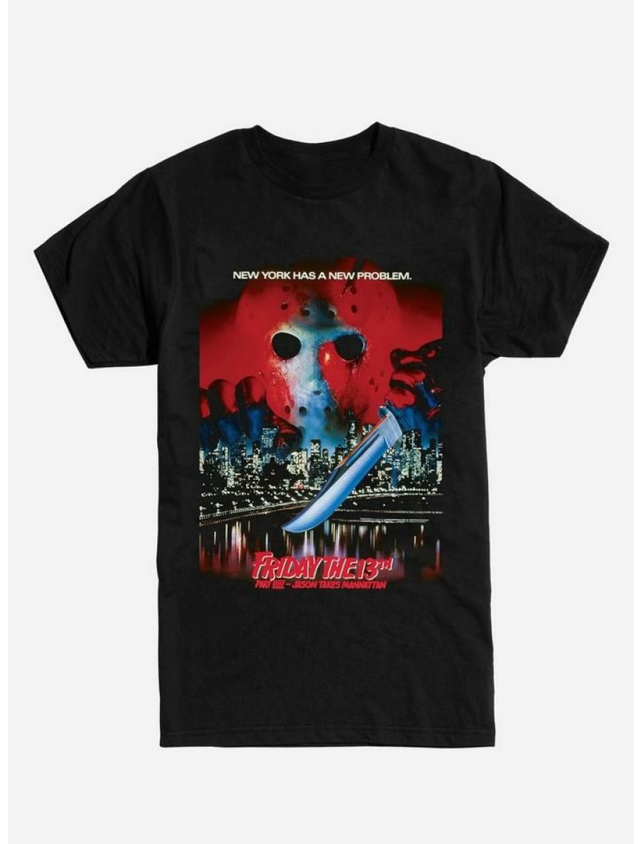 Guys * | Best Pirce Friday The 13Th Part Viii Poster T-Shirt Black