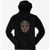 Guys * | Cheapest Friday The 13Th Mask Word Collage Hoodie