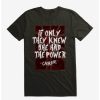 Guys * | Discount Carrie 1976 The Power T-Shirt Black