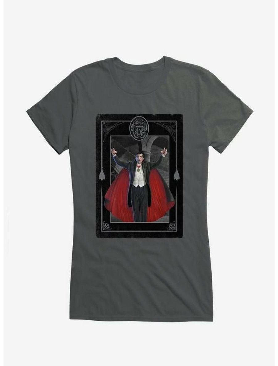 Tees * | Best Reviews Of Universal Monsters Dracula In The Castle Girls T-Shirt