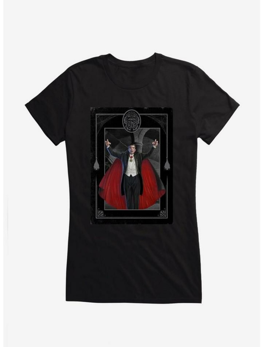 Tees * | Best Reviews Of Universal Monsters Dracula In The Castle Girls T-Shirt