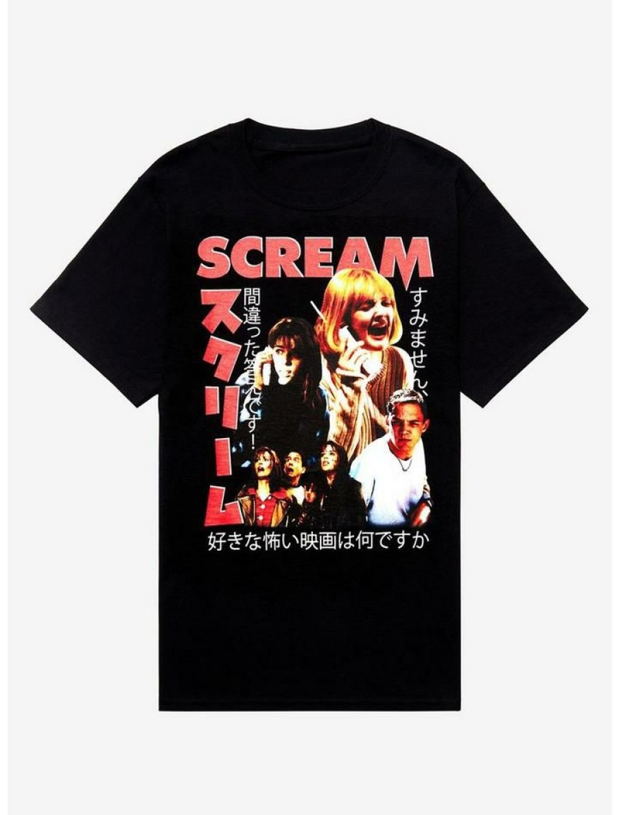 Tees * | New Scream Collage Boyfriend Fit Girls T-Shirt Multi