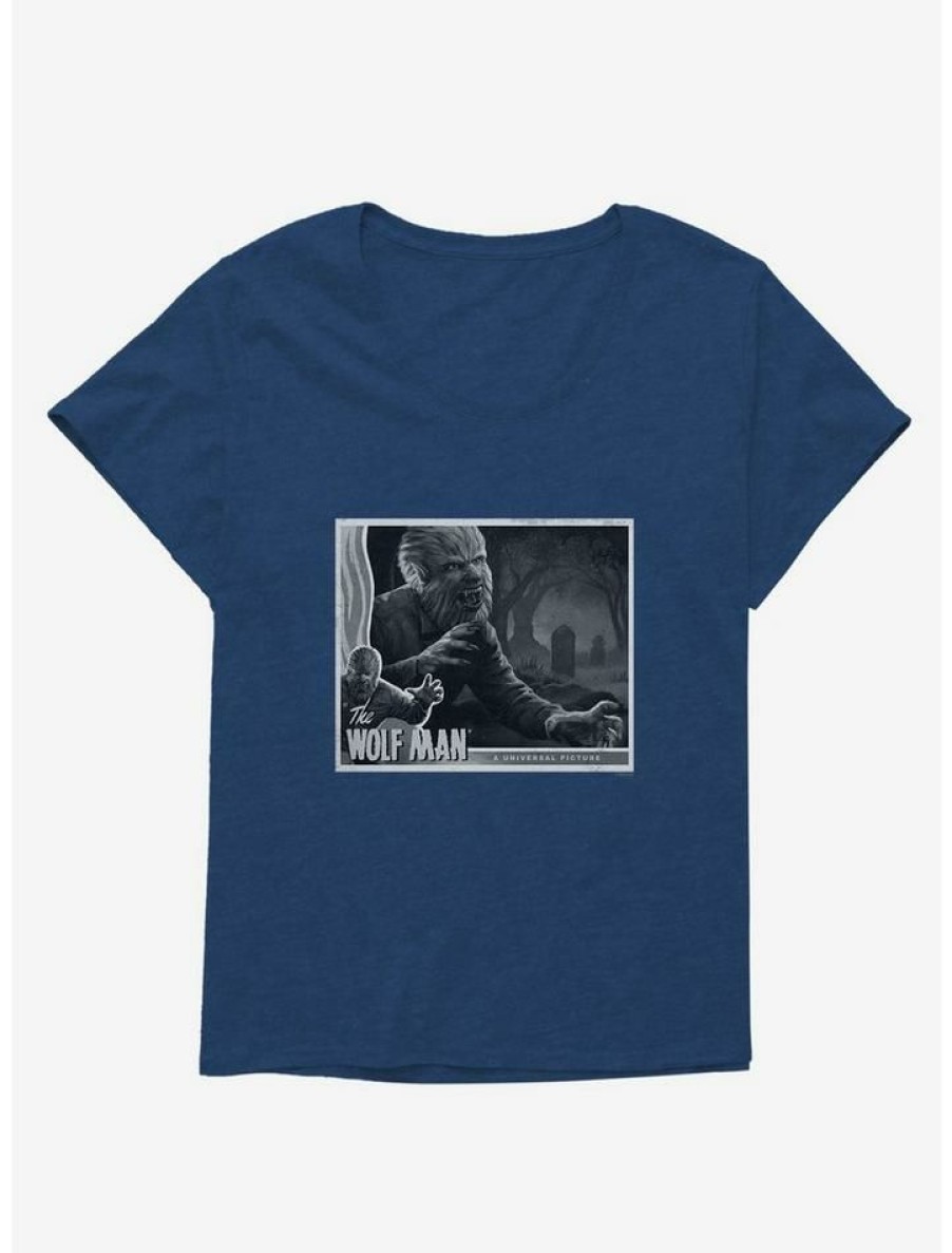 Tees * | Promo The Wolf Man And Movie Poster Girls T-Shirt Plus Size