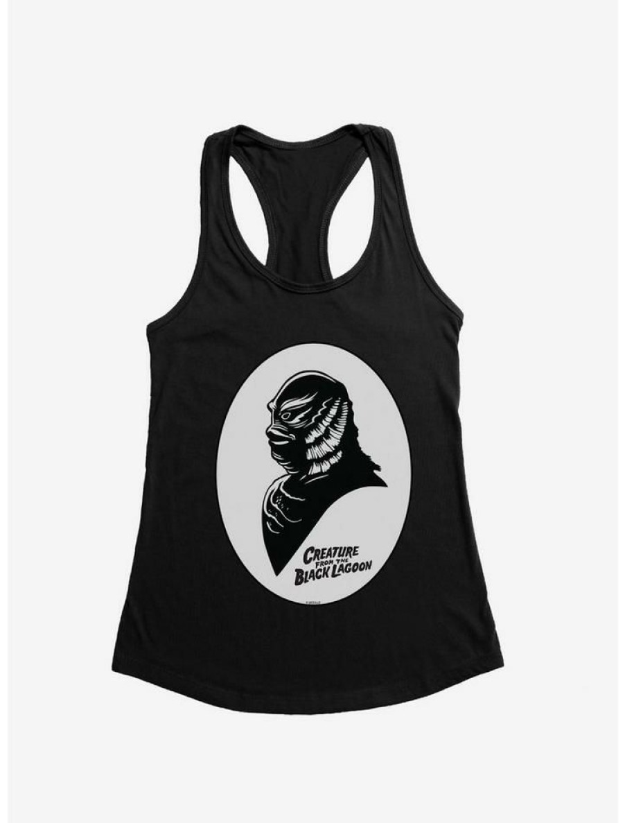 Girls * | Wholesale Universal Monsters The Creature From The Lagoon Shadow Profile Girls Tank