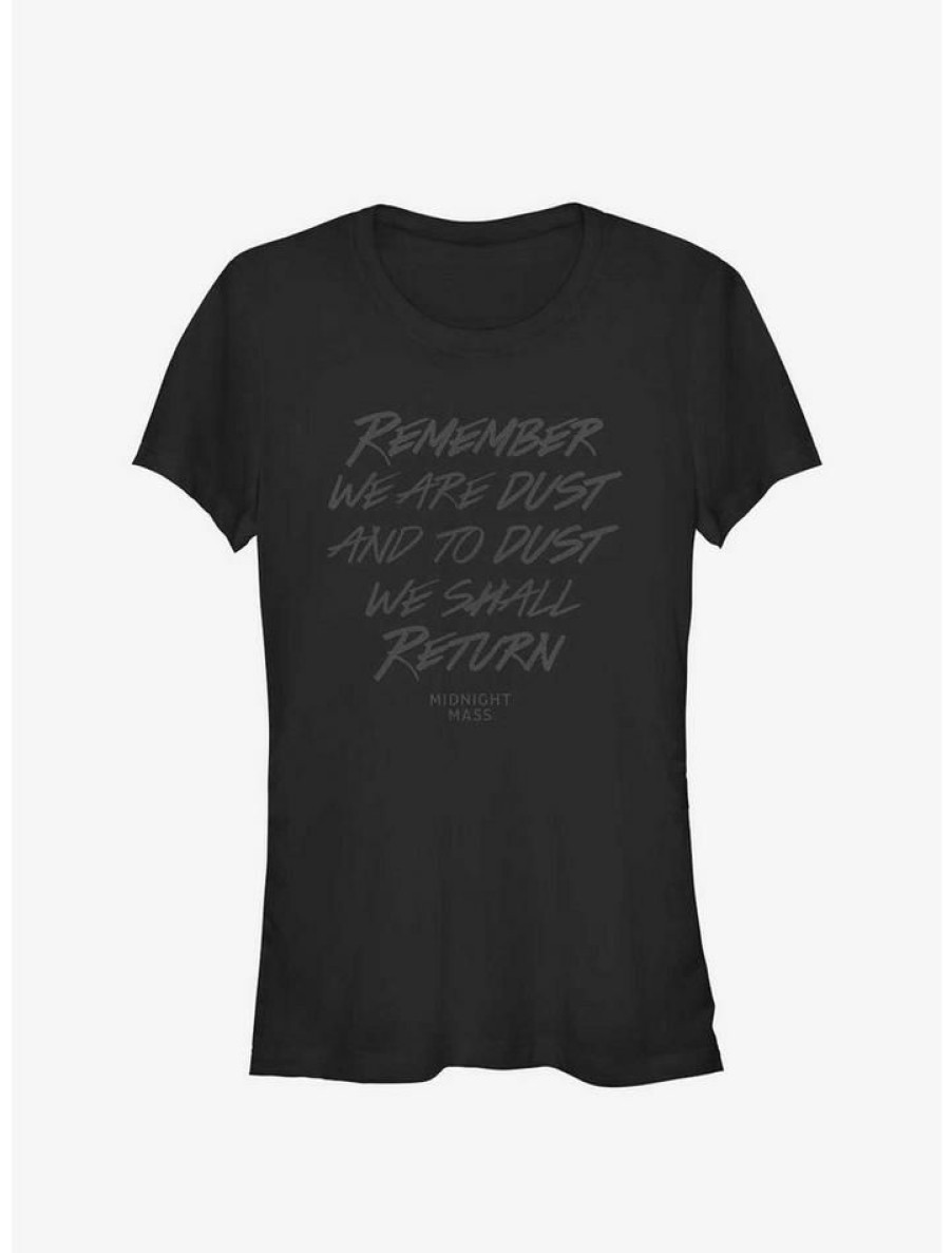 Tees * | Best Reviews Of Midnight Mass Return To Dust Girls T-Shirt Black