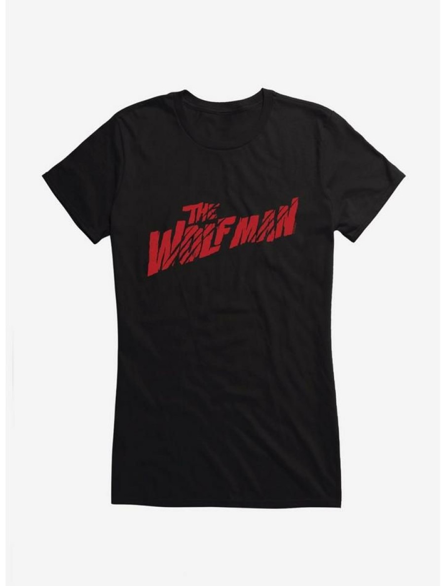 Tees * | Best Reviews Of The Wolf Man Red Font Girls T-Shirt