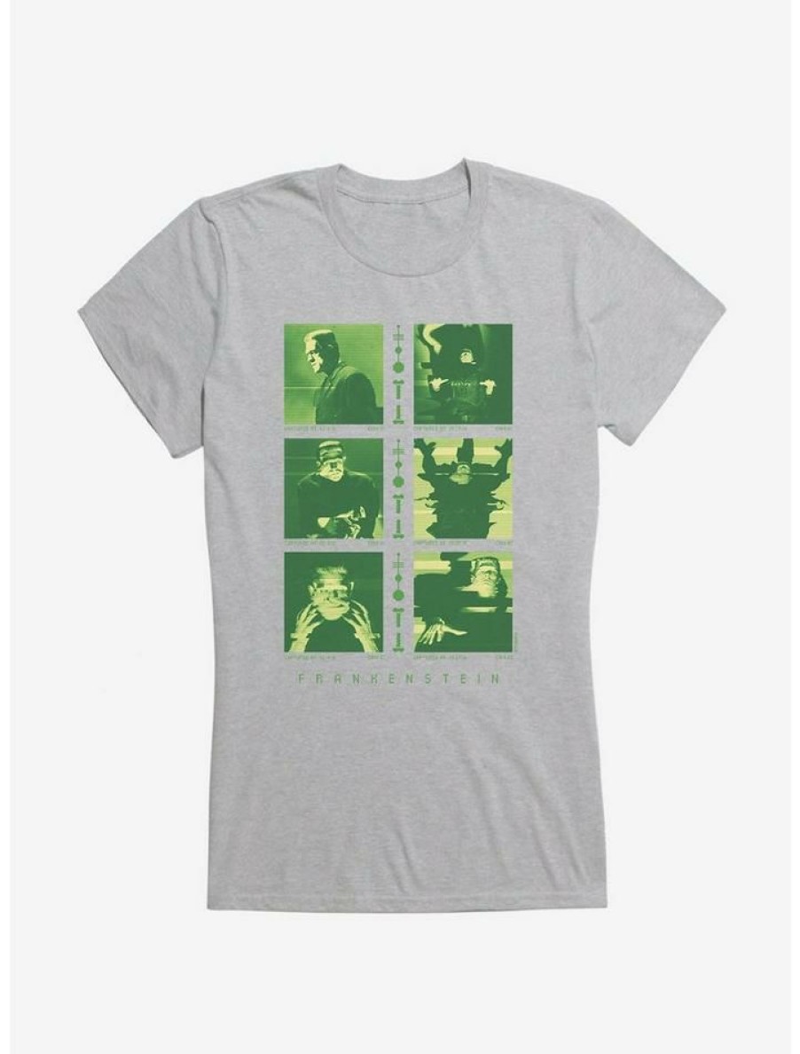 Tees * | Brand New Universal Monsters Frankenstein Glitch Girls T-Shirt