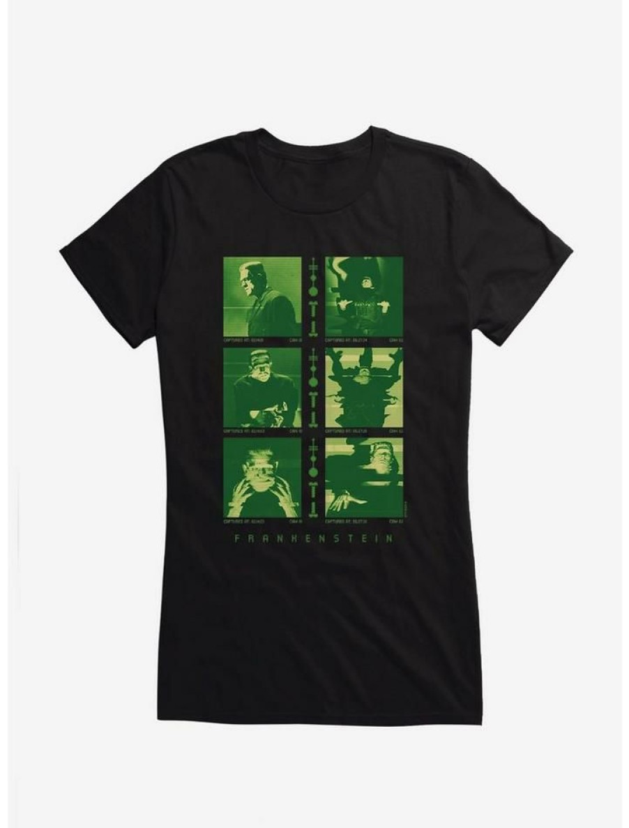 Tees * | Brand New Universal Monsters Frankenstein Glitch Girls T-Shirt