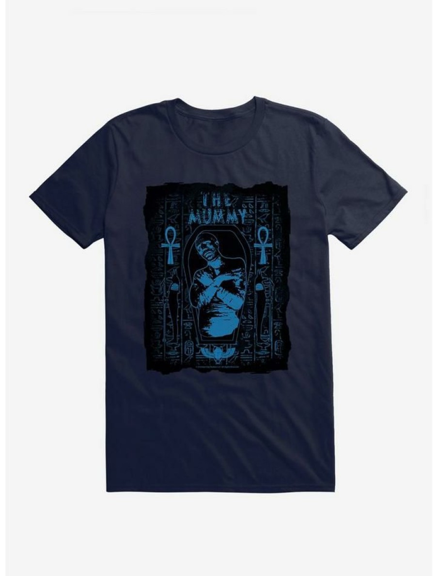 Guys * | New Universal Monsters The Mummy Blue Tint Poster T-Shirt