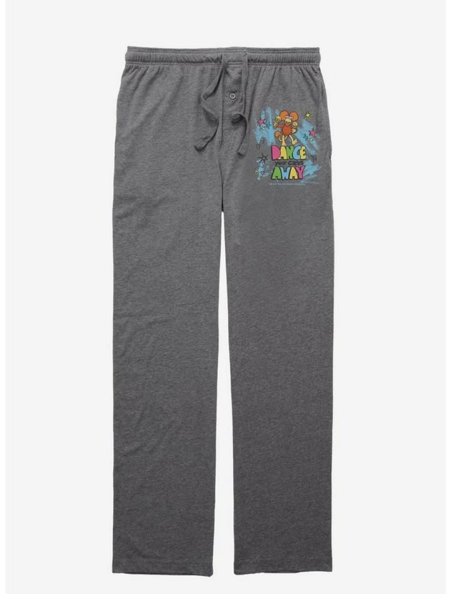 Guys * | Best Reviews Of Jim Henson'S Fraggle Rock Dance Cares Away Pajama Pants Graphite Heather