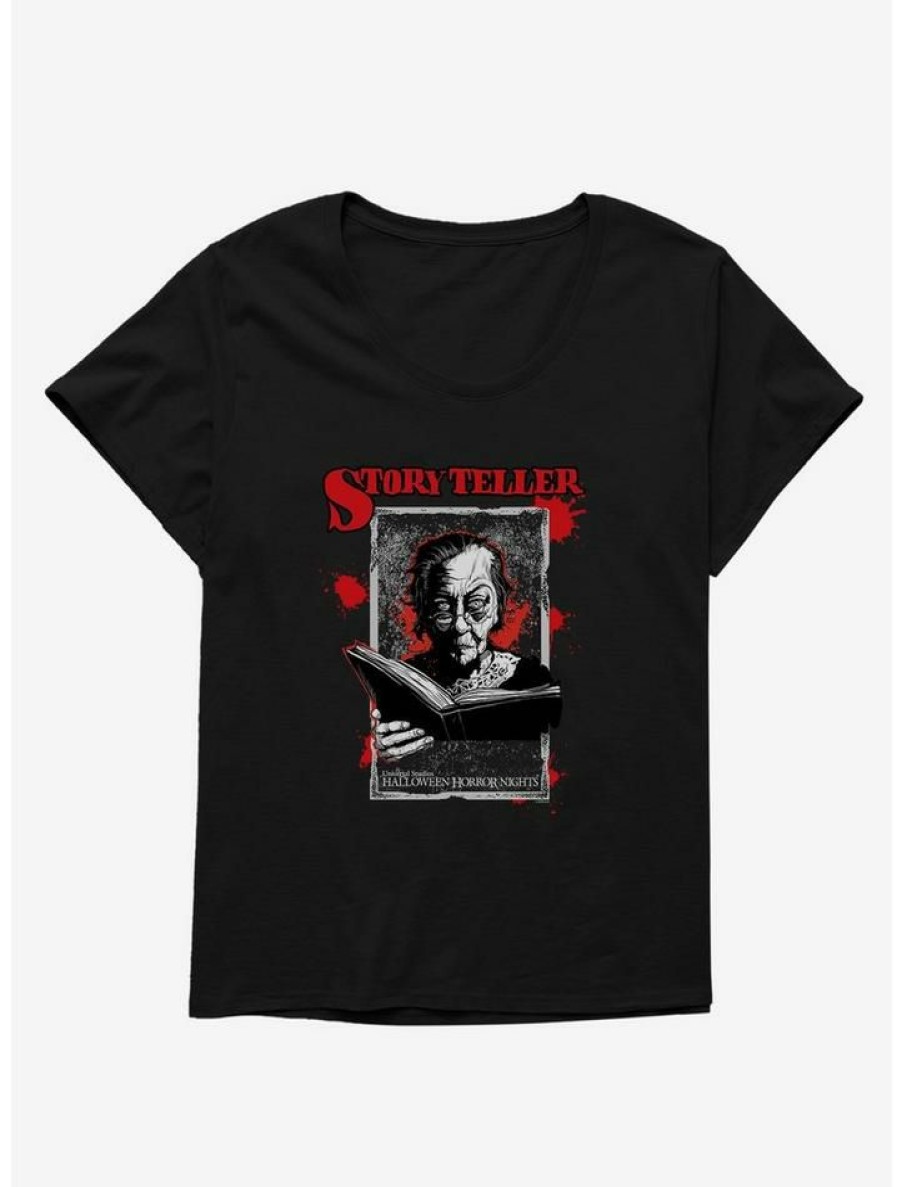 Tees * | Best Sale Halloween Horror Nights Story Teller Girls T-Shirt Plus Size Black