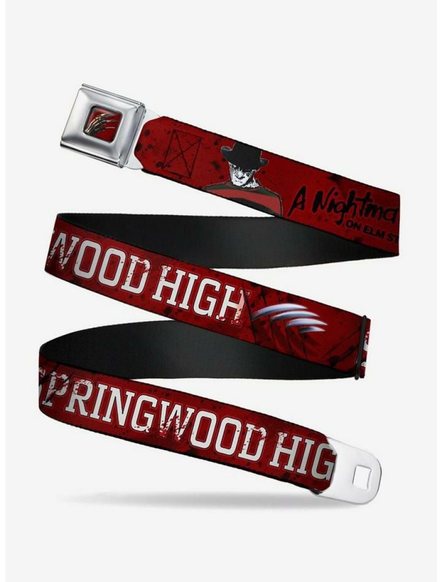 Accessories * | Promo A Nightmare On Elm Street Springwood Freddy Pose Seatbelt Belt