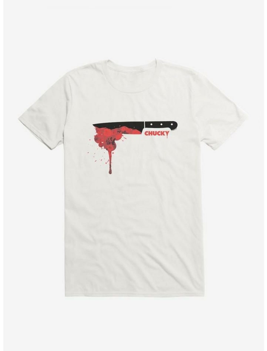 Guys * | Coupon Chucky Red Rose Knife T-Shirt