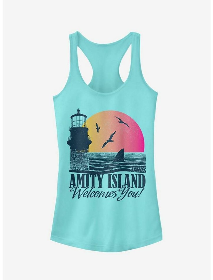 Girls * | Coupon Amity Island Tourist Welcome Girls Tank Cancun