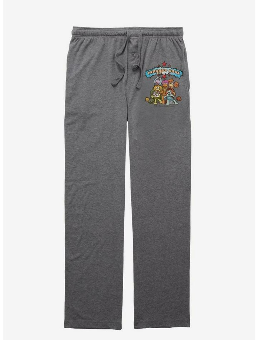 Guys * | Budget Jim Henson'S Fraggle Rock Fraggle Rock Team Pajama Pants Graphite Heather