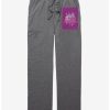 Guys * | Hot Sale Jim Henson'S Fraggle Rock Pink Background Pajama Pants Graphite Heather