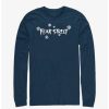 Guys * | Discount Fear Street Snowflake Logo Long-Sleeve T-Shirt Navy