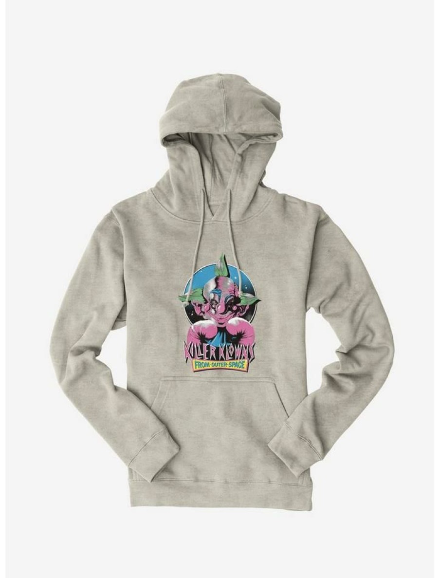 Guys * | Best Sale Killer Klowns From Outer Space Shorty Hoodie Oatmeal Heather