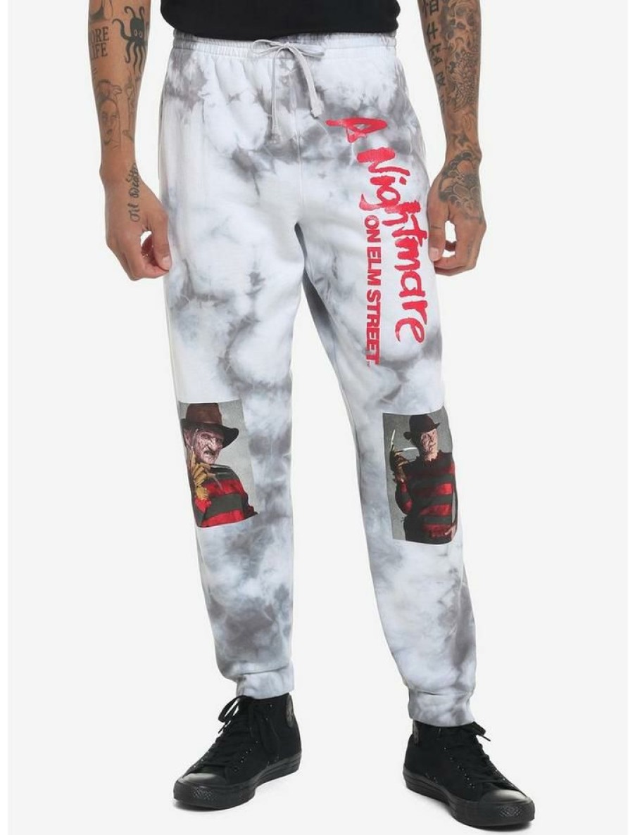 Guys * | Promo A Nightmare On Elm Street Freddy Tie-Dye Sweatpants Multi